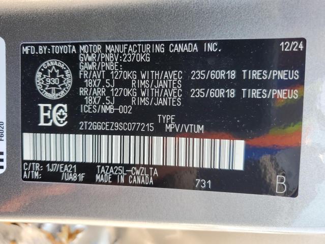2025 LEXUS NX 350 PRE 2T2GGCEZ9SC077215