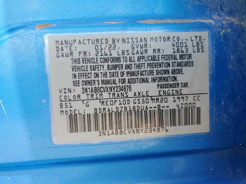 2022 NISSAN SENTRA SV 3N1AB8CVXNY234876