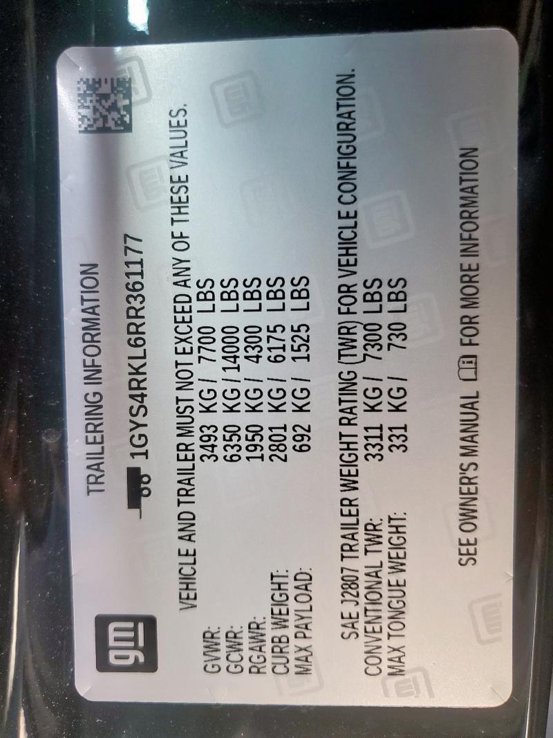 2024 CADILLAC ESCALADE E 1GYS4RKL6RR361177