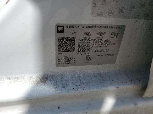 2023 GMC SIERRA K15 - 3GTPUBEK0PG100792