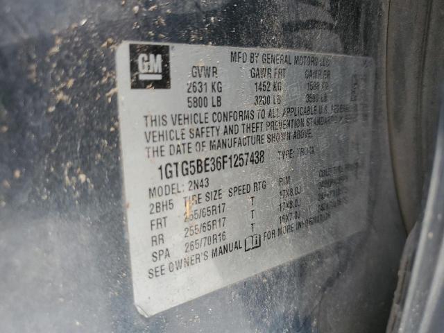 2015 GMC CANYON SLE 1GTG5BE36F1257438