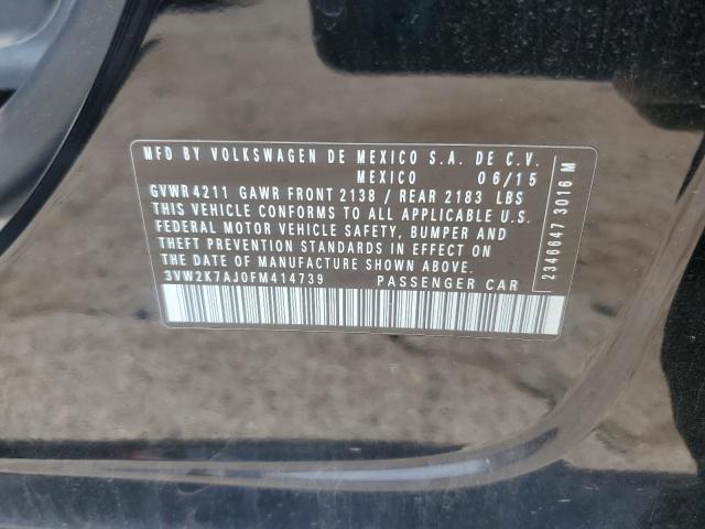 2015 VOLKSWAGEN JETTA BASE 3VW2K7AJ0FM414739
