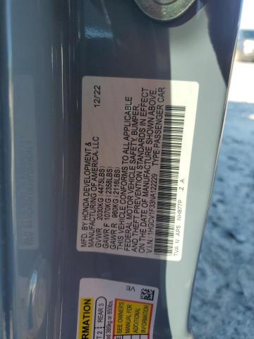 2022 HONDA ACCORD SPO 1HGCV1F33NA122229