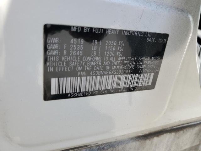 2016 SUBARU LEGACY 2.5 4S3BNAE6XG3029012