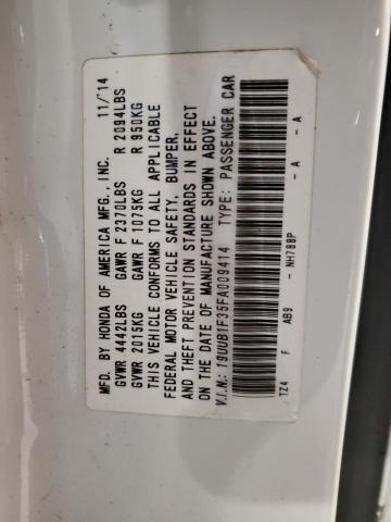 2015 ACURA TLX 19UUB1F35FA009414