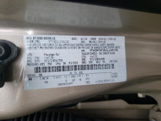 2018 FORD FOCUS SE - 1FADP3F28JL299105