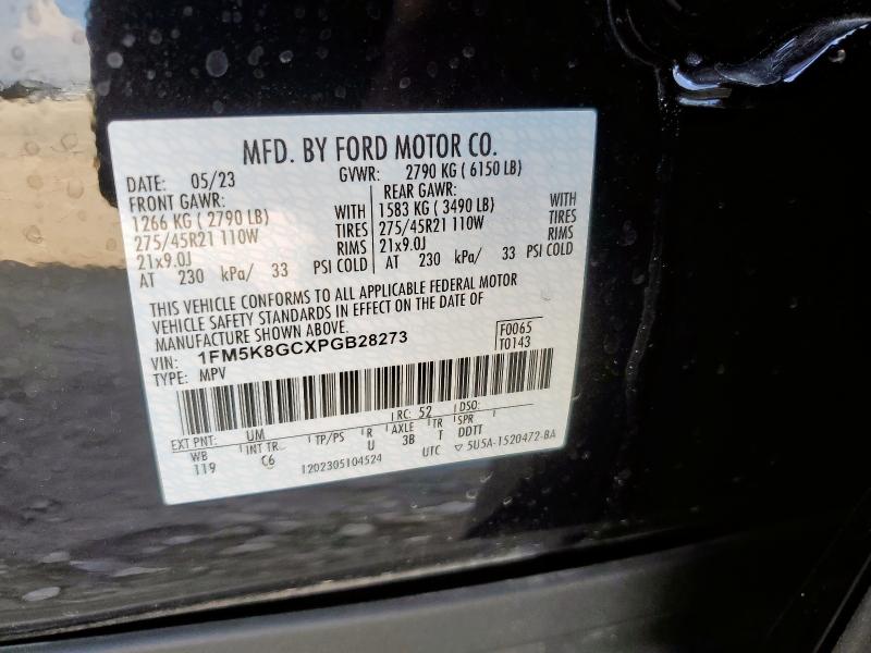 2023 FORD EXPLORER ST 1FM5K8GCXPGB28273