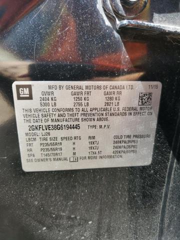 2016 GMC TERRAIN DE 2GKFLVE38G6194445