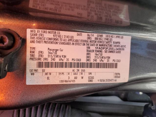 2014 FORD FOCUS SE - 1FADP3F25EL345656