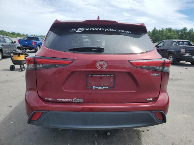 2022 TOYOTA HIGHLANDER HYBRID XLE 5TDGBRCH5NS547056