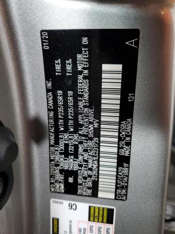 2020 LEXUS RX 350 2T2HZMDA1LC231739