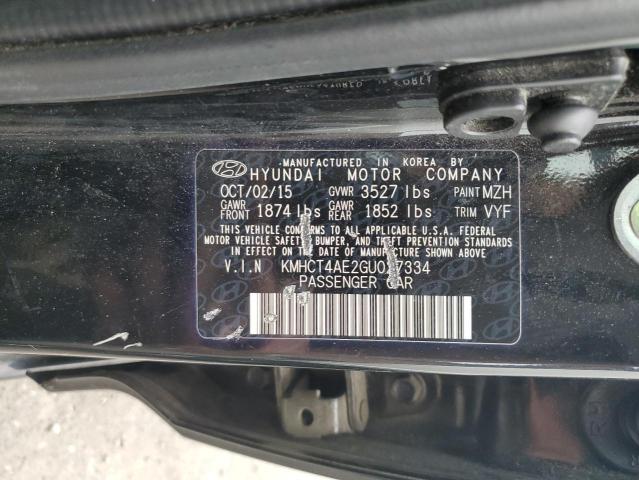 2016 HYUNDAI ACCENT SE KMHCT4AE2GU027334