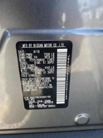 2019 NISSAN ARMADA SV JN8AY2NCXK9581165