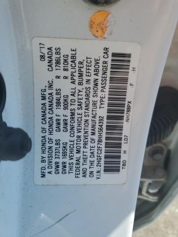 2017 HONDA CIVIC EX 2HGFC2F78HH564392