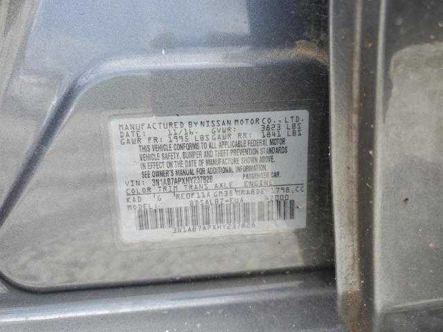 2017 NISSAN SENTRA 1.8 3N1AB7APXHY237828