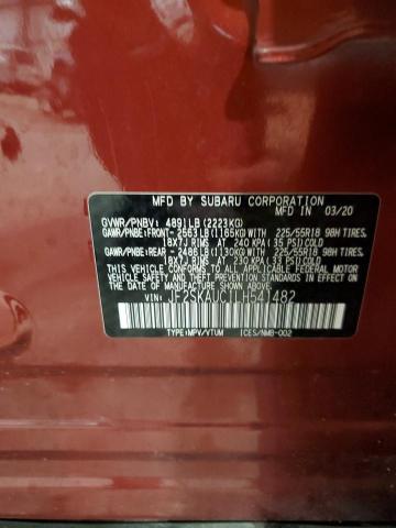 2020 SUBARU FORESTER L JF2SKAUC1LH541482