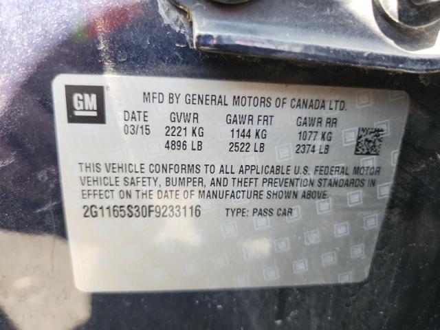 2015 CHEVROLET IMPALA LTZ - 2G1165S30F9233116