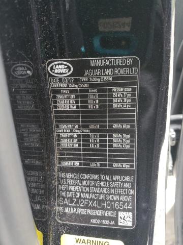 2020 LAND ROVER RANGE ROVER EVOQUE S SALZJ2FX4LH016544