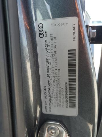 2017 AUDI A3 PREMIUM WAUB8GFF2H1026897