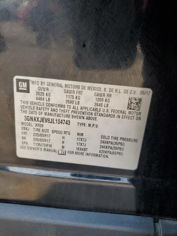2018 CHEVROLET EQUINOX LT 3GNAXJEV8JL104743