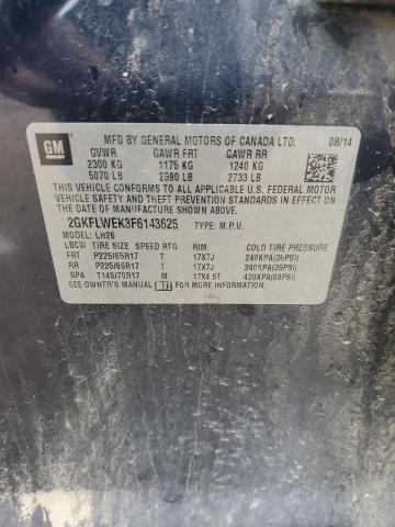 2015 GMC TERRAIN SLE 2GKFLWEK3F6143625