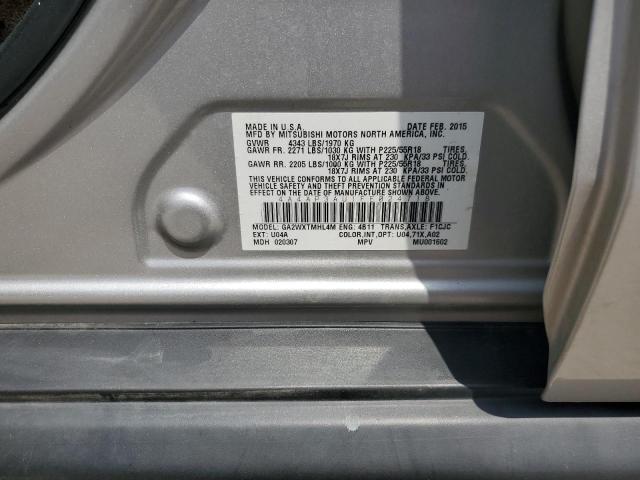 2015 MITSUBISHI OUTLANDER 4A4AP3AU1FE024718