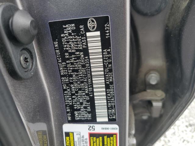 2019 TOYOTA CAMRY L 4T1B11HKXKU228354