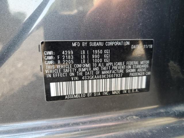 2019 SUBARU IMPREZA 4S3GKAA69K3607937