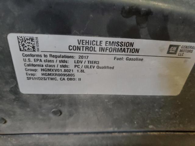 2017 CHEVROLET SONIC LT - 1G1JD5SH7H4123526