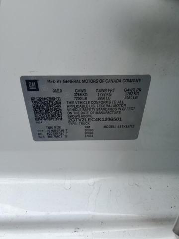 2019 GMC SIERRA LIM 2GTV2LEC4K1206501