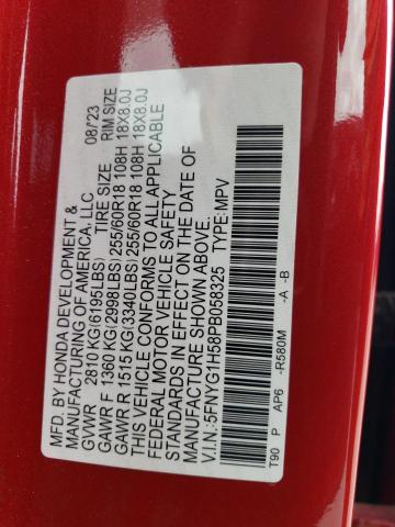 2023 HONDA PILOT EXL 5FNYG1H58PB058325