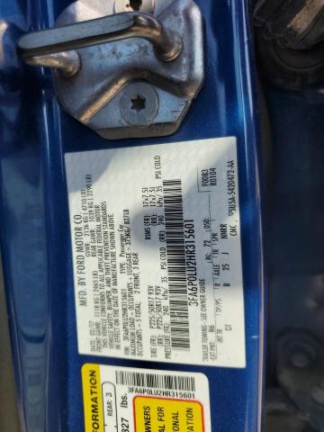 2017 FORD FUSION SE HYBRID 3FA6P0LU2HR315601