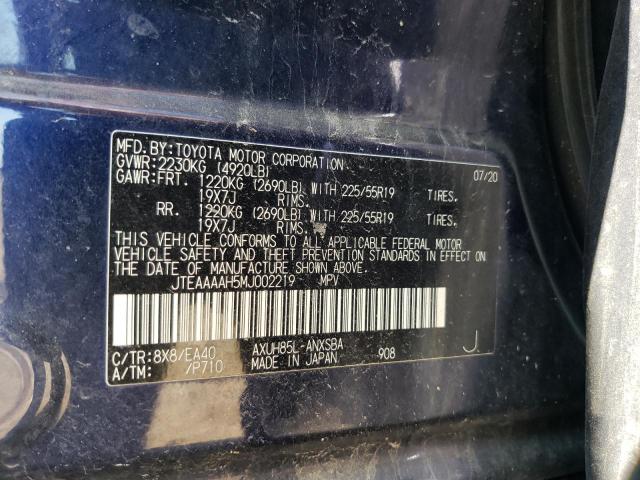 2021 TOYOTA VENZA LE - JTEAAAAH5MJ002219