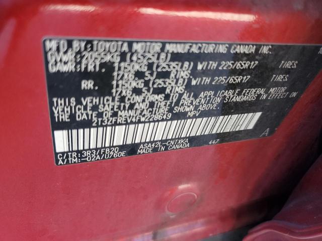 2015 TOYOTA RAV4 LE - 2T3ZFREV4FW228649