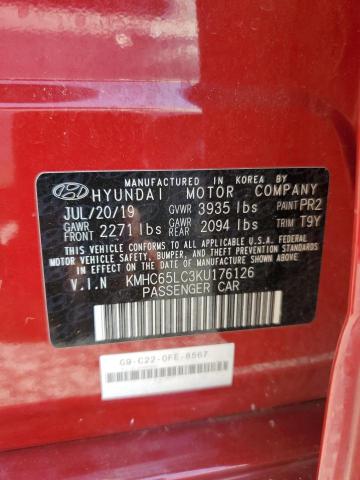 2019 HYUNDAI IONIQ BLUE KMHC65LC3KU176126