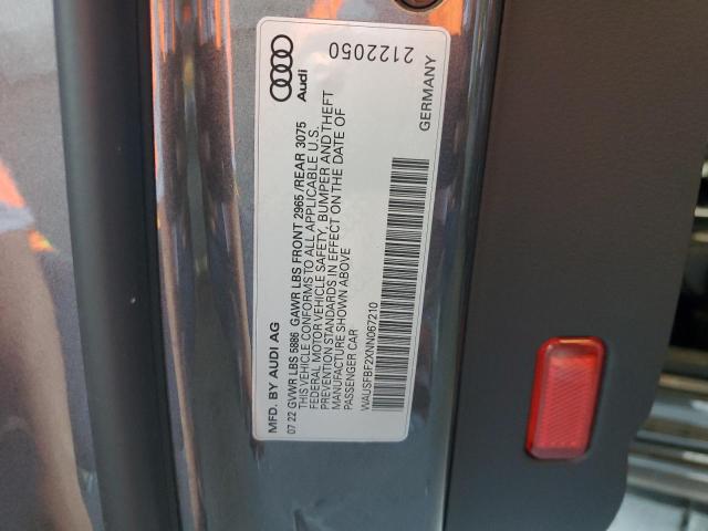 2022 AUDI S7 PRESTIG WAUSFBF2XNN067210