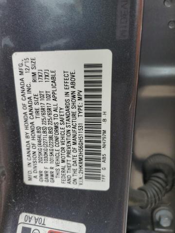2016 HONDA CR-V EX - 2HKRM3H56GH511531