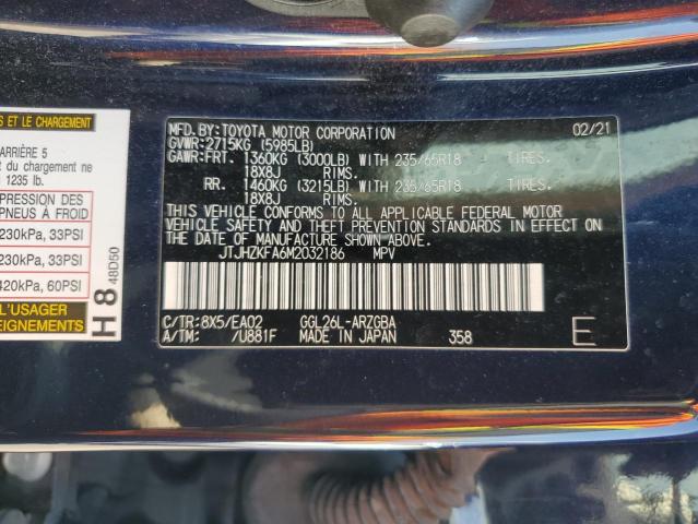 2021 LEXUS RX 350 L JTJHZKFA6M2032186