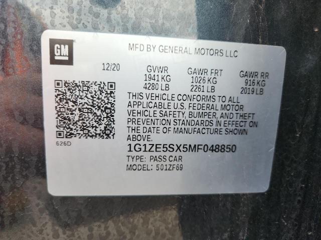 2021 CHEVROLET MALIBU PRE 1G1ZE5SX5MF048850