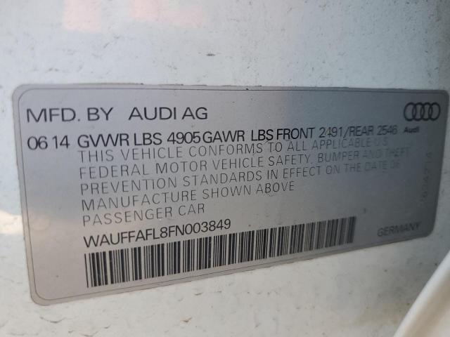 2015 AUDI A4 PREMIUM - WAUFFAFL8FN003849