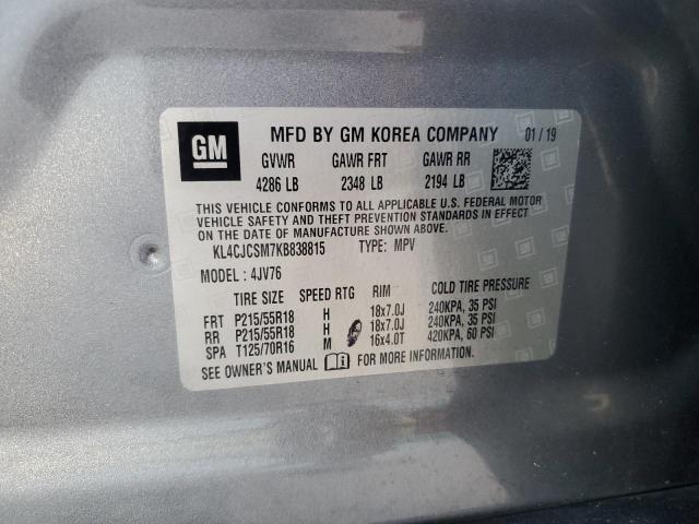 2019 BUICK ENCORE ESS KL4CJCSM7KB838815