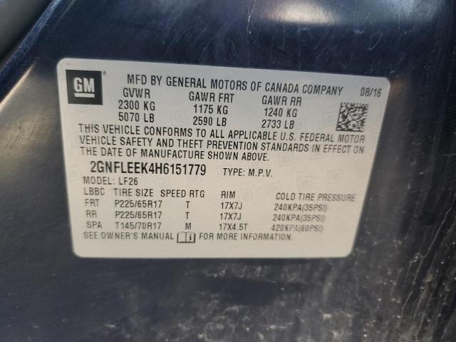 2017 CHEVROLET EQUINOX LS 2GNFLEEK4H6151779