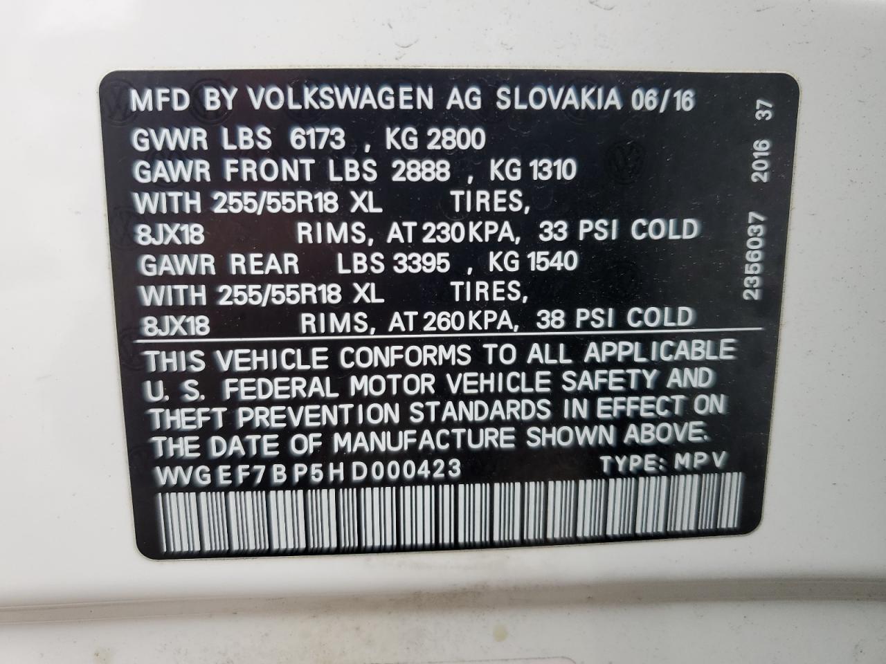 VOLKSWAGEN TOUAREG SPORT