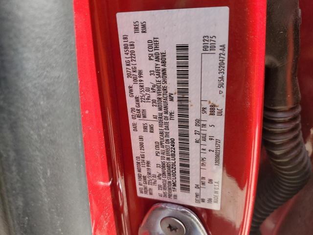 2020 FORD ESCAPE TIT 1FMCU0DZ0LUB22490