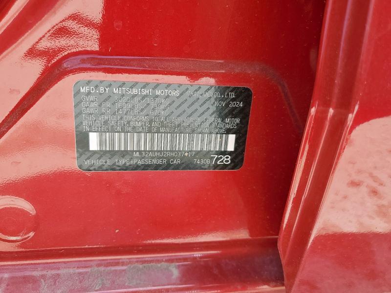 2024 MITSUBISHI MIRAGE ES ML32AUHJ2RH037417