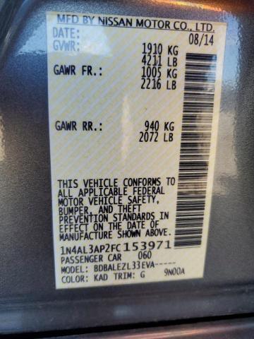 2015 NISSAN ALTIMA 2.5 1N4AL3AP2FC153971