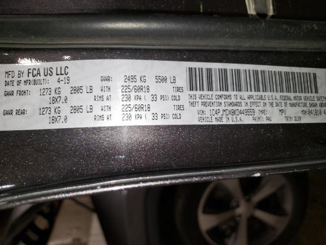 2019 JEEP CHEROKEE LIMITED 1C4PJMDX8KD449559