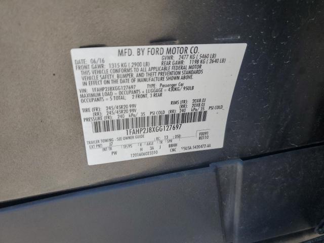 2016 FORD TAURUS LIM 1FAHP2J8XGG127697