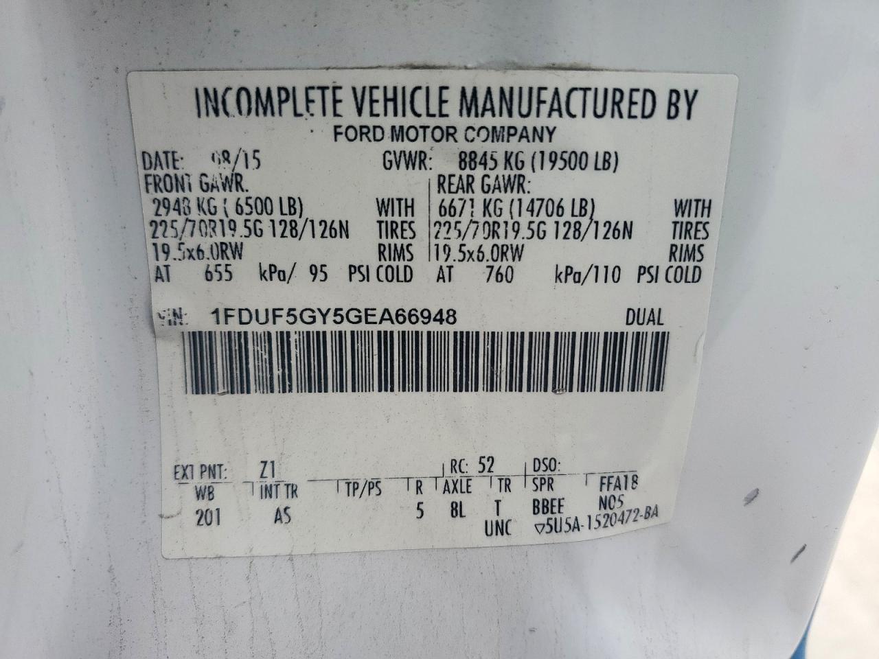 FORD F-550 SUPER DUTY