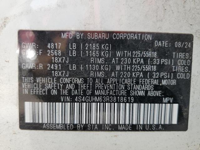 2024 SUBARU CROSSTREK 4S4GUHM63R3818619